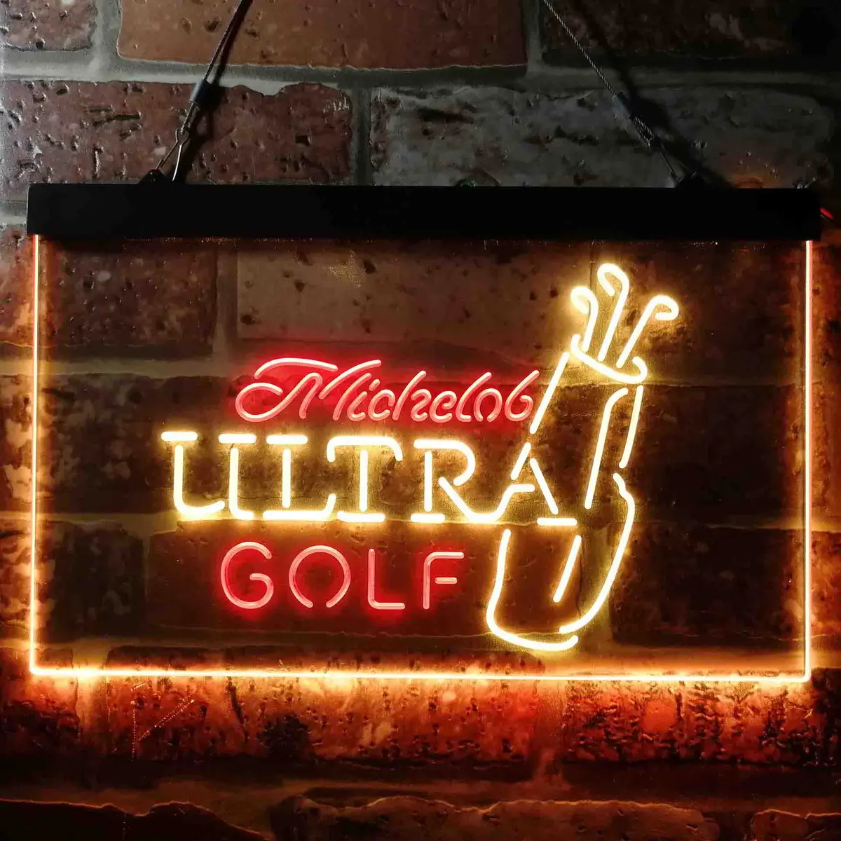 Michelob Ultra Golf Bag Neon LED Light for Home Bar - Image 9
