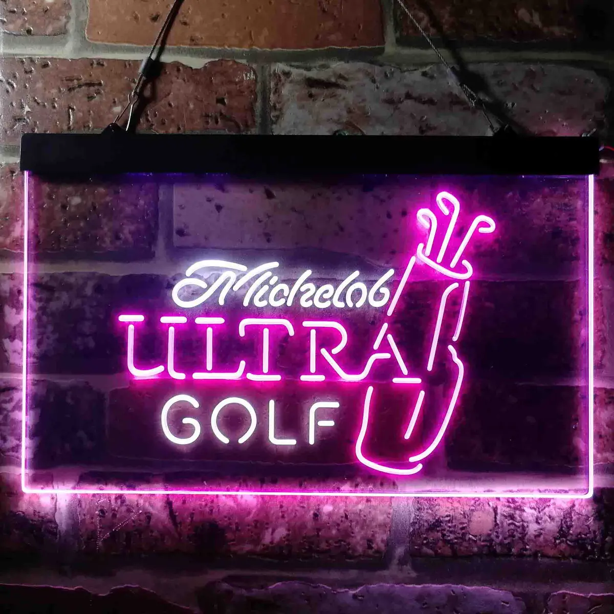Michelob Ultra Golf Bag Home Bar Neon Light Led Sign 10