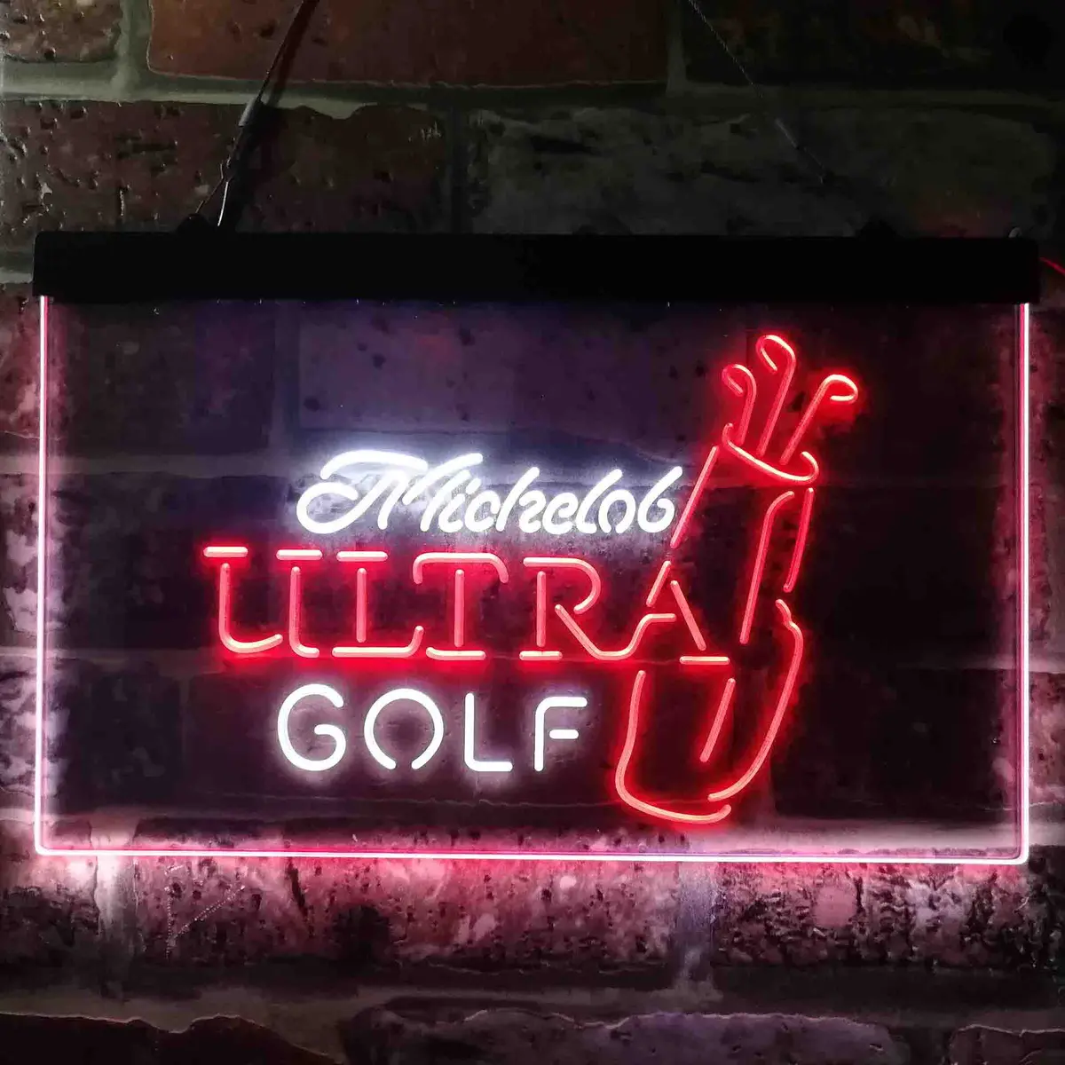 Michelob Ultra Golf Bag Neon LED Light for Home Bar - Image 8