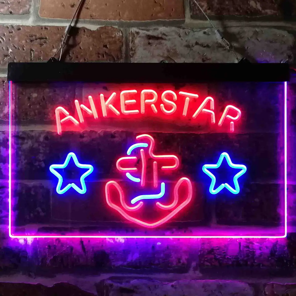 Ankerstar Anchor Cowboys Stars Beer Neon-Like Led Sign 1