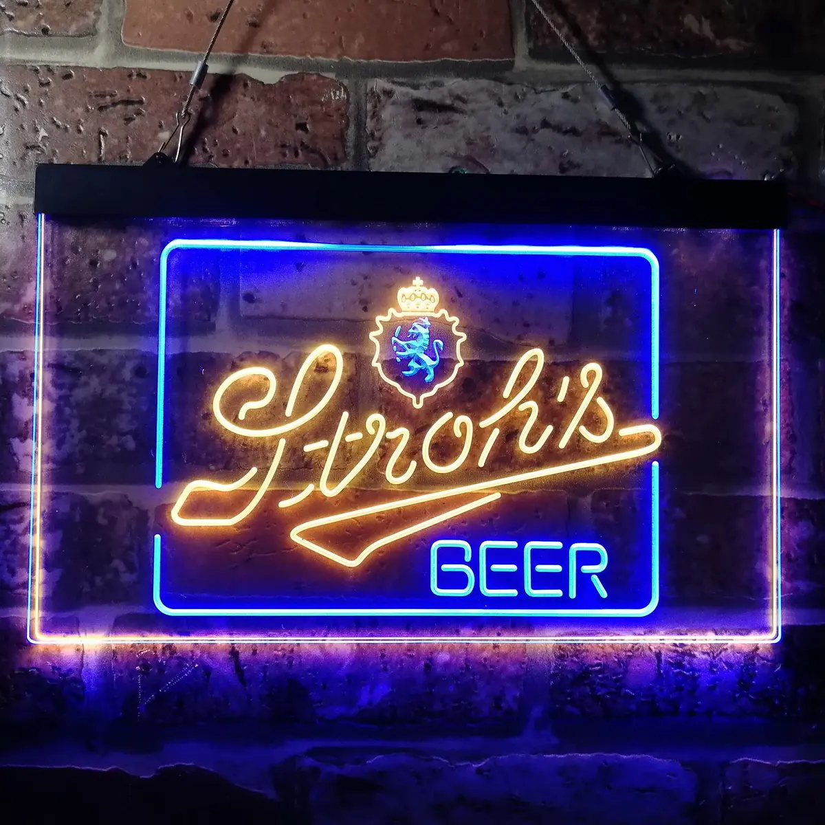 Stroh's Beer Man Cave Bar Home Bar Neon Light Led Sign 1