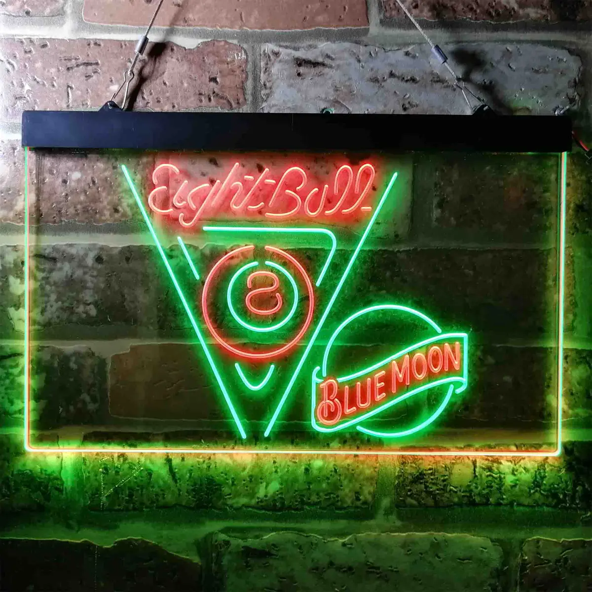 Blue Moon Eight Ball Pool Snooker Room Neon-Like Led Sign 4