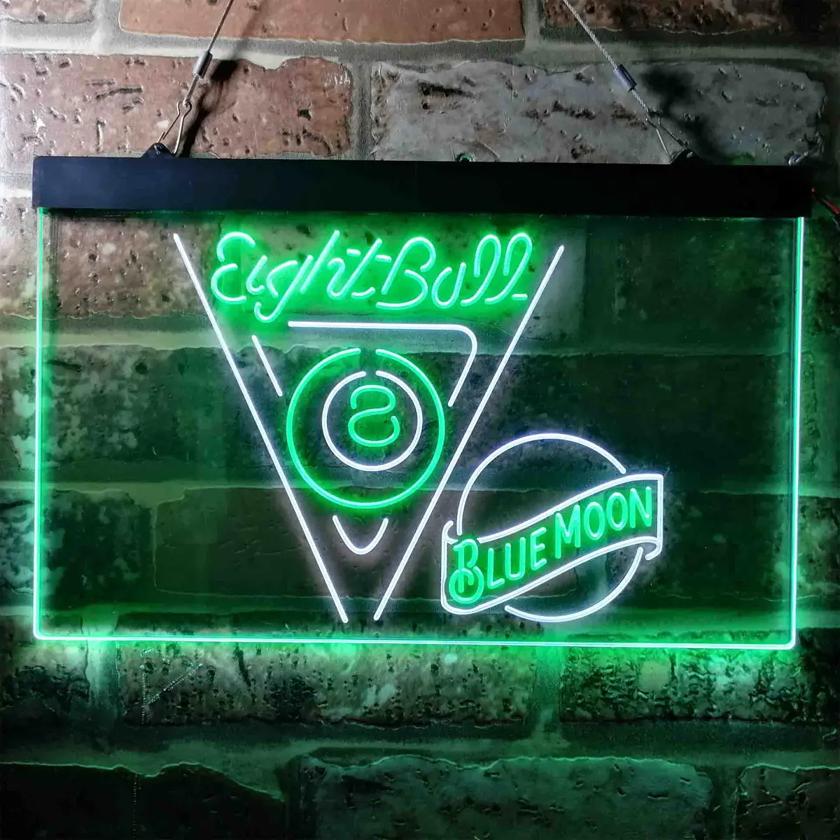 Blue Moon Eight Ball Pool Snooker Room Neon-Like Led Sign 1