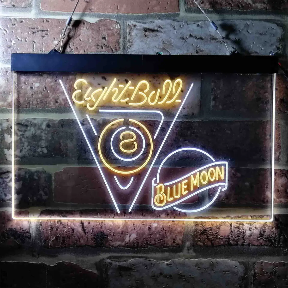 Blue Moon Eight Ball Pool Snooker Room Neon-Like Led Sign 13