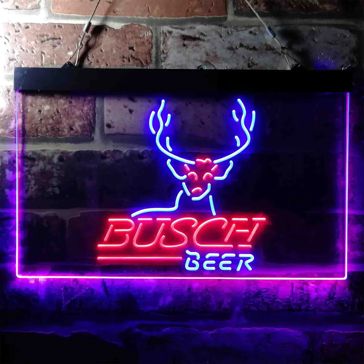 Busch Beer Cabin Deer Hunt Neon-Like Led Sign 2