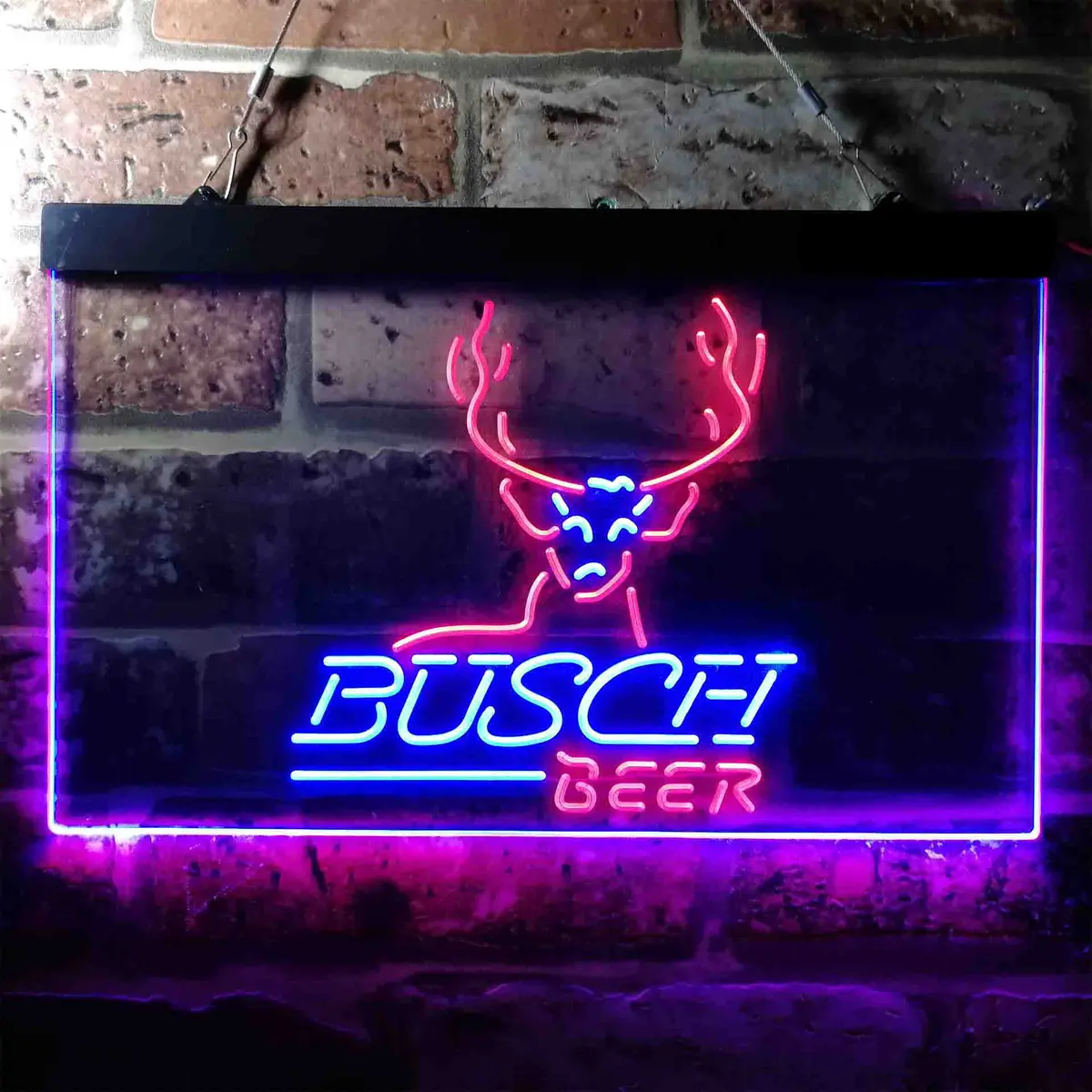 Busch Beer Cabin Deer Hunt Neon-Like Led Sign 11