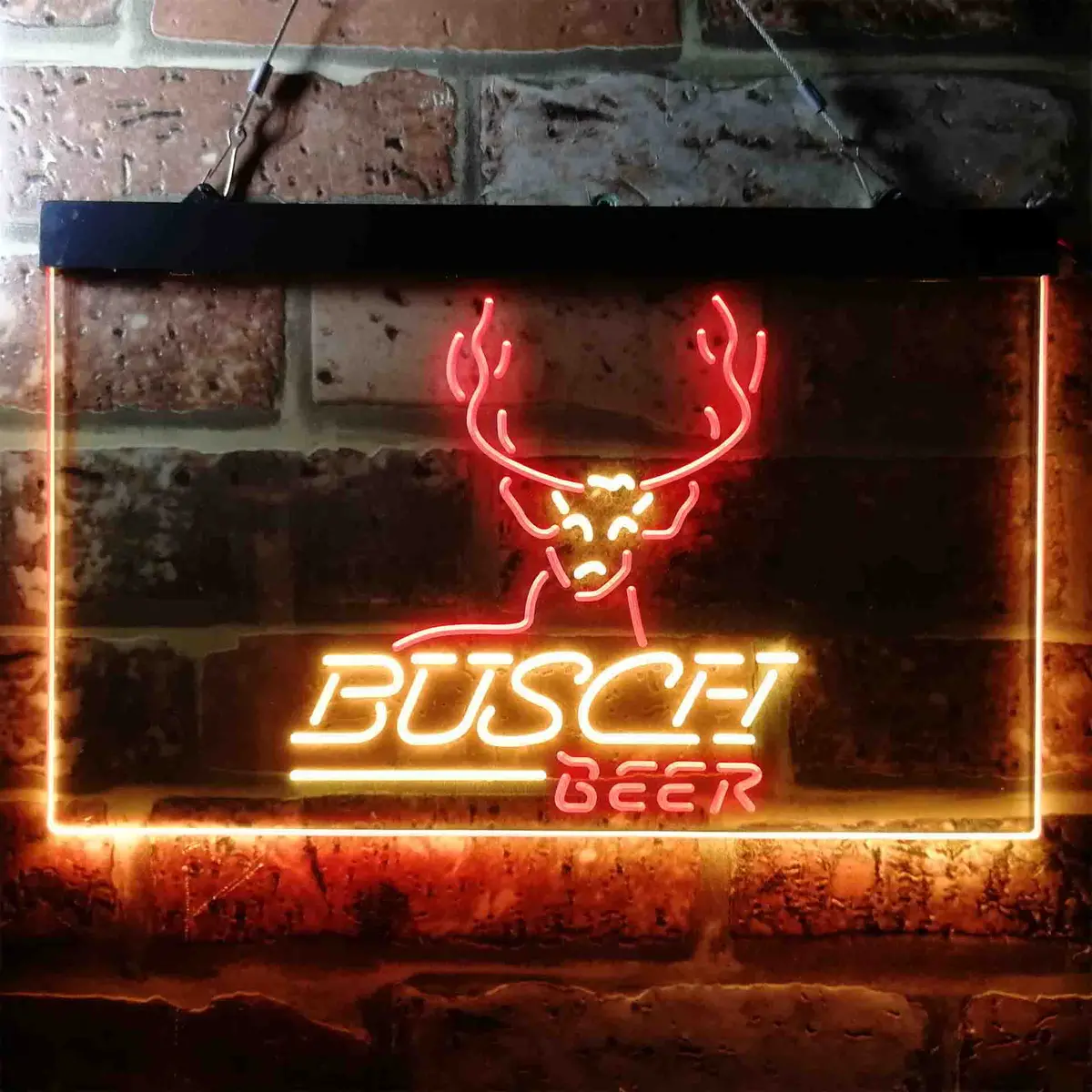 Busch Beer Cabin Deer Hunt Neon-Like Led Sign 12