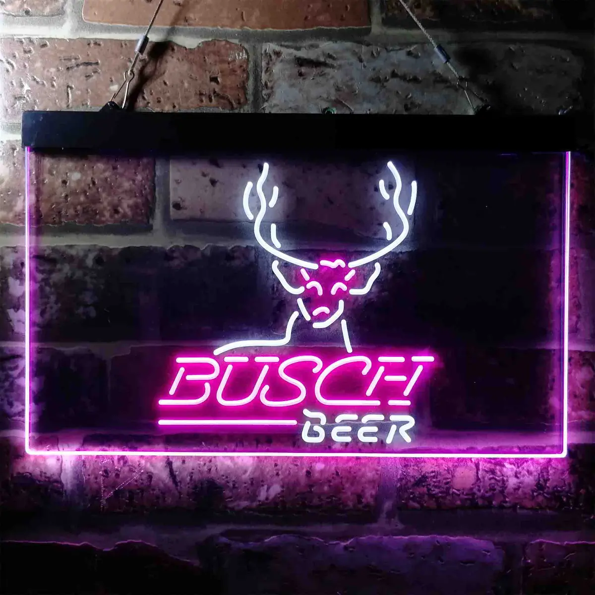 Busch Beer Cabin Deer Hunt Neon-Like Led Sign 10