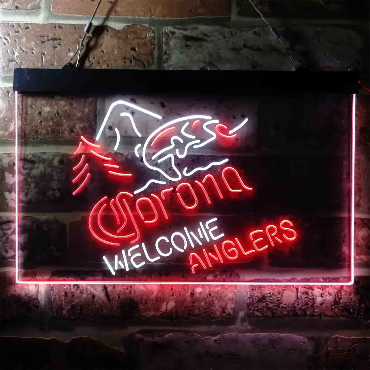 Corona Fishing Welcome Anglers Home Bar Neon Light Led Sign 5