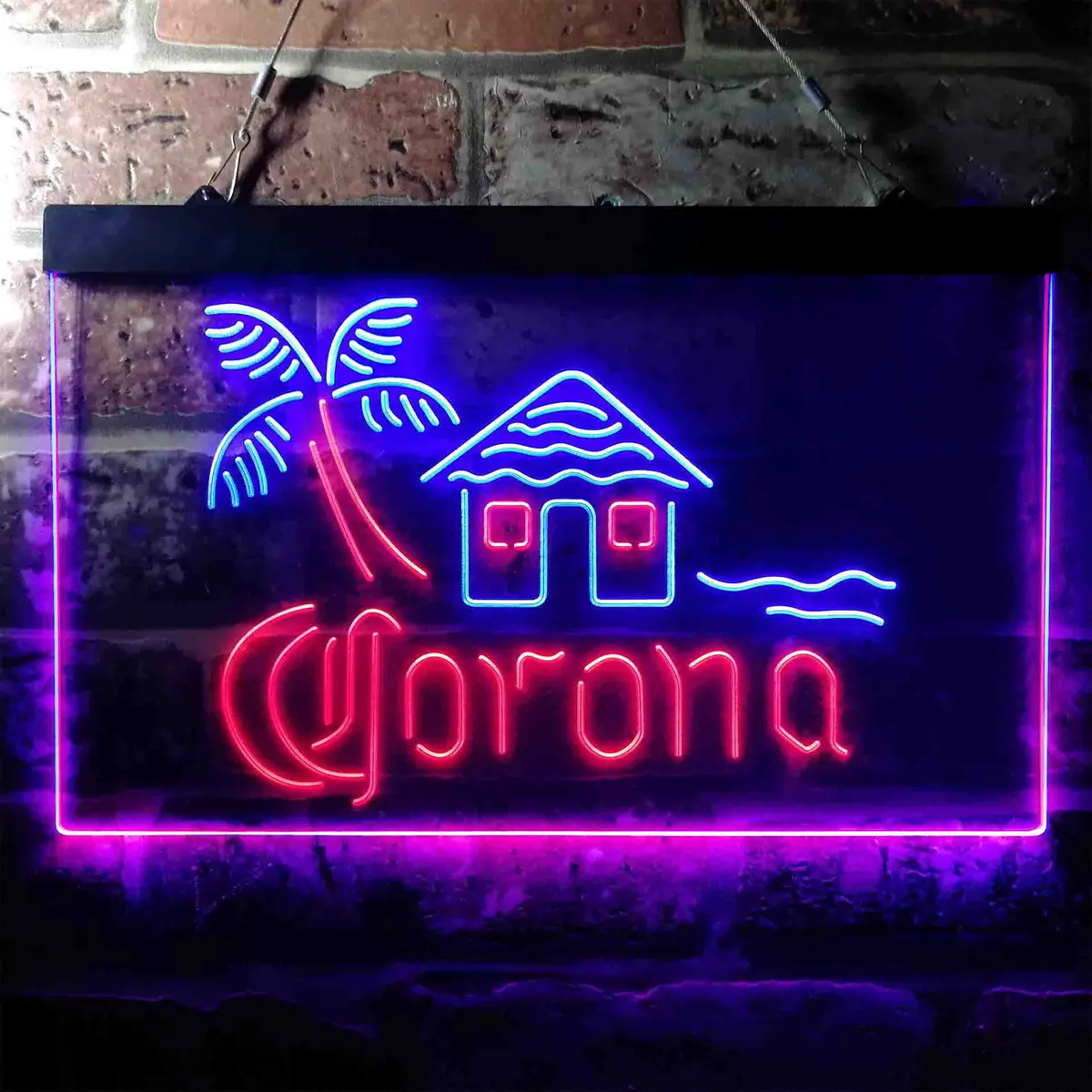 Corona Cabin Island Palm Tree Neon-Like Led Sign 1
