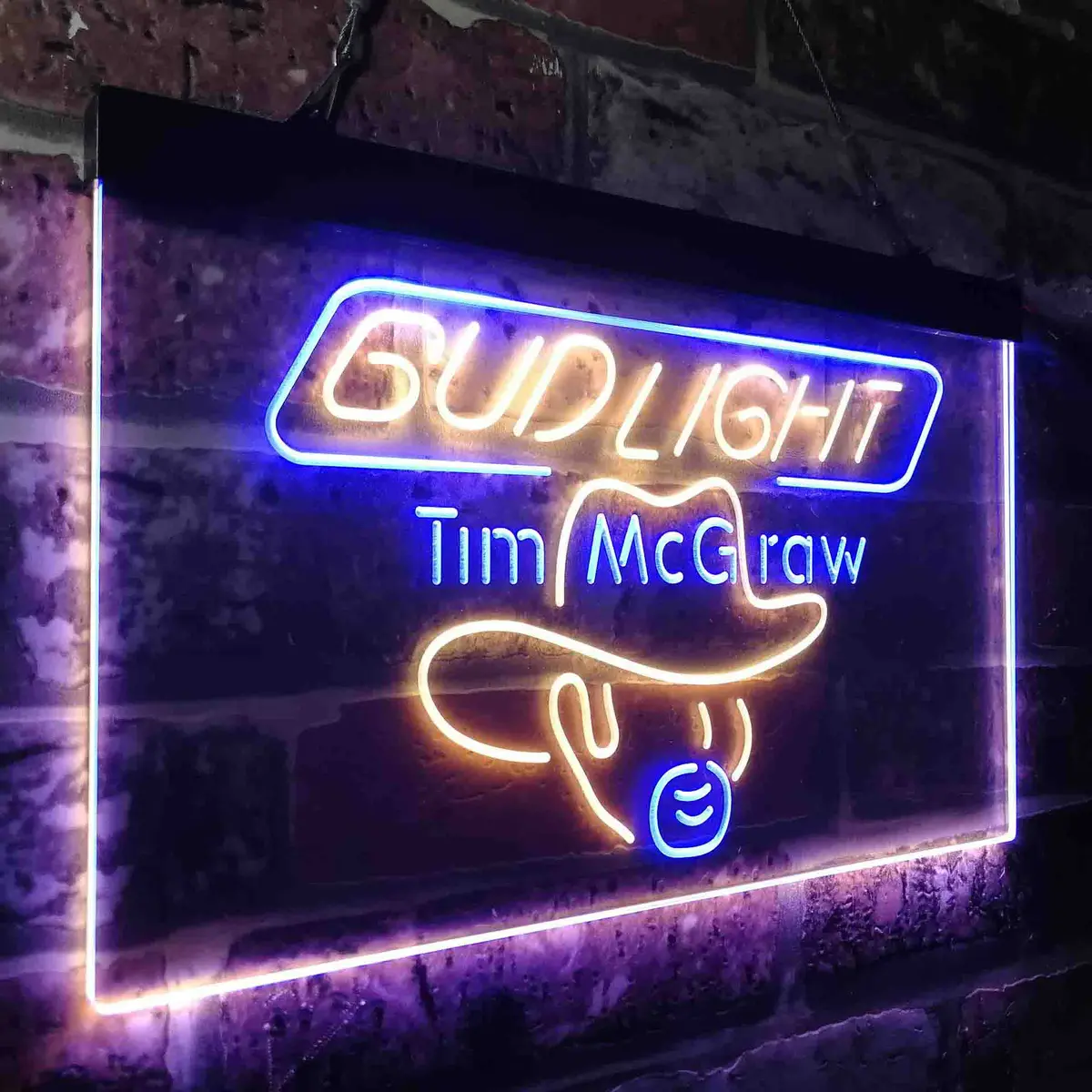 Bud Tim Mcgraw Beer Bar Neon-Like Led Sign 18