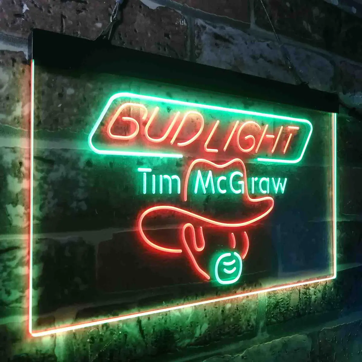 Bud Tim Mcgraw Beer Bar Neon-Like Led Sign 22