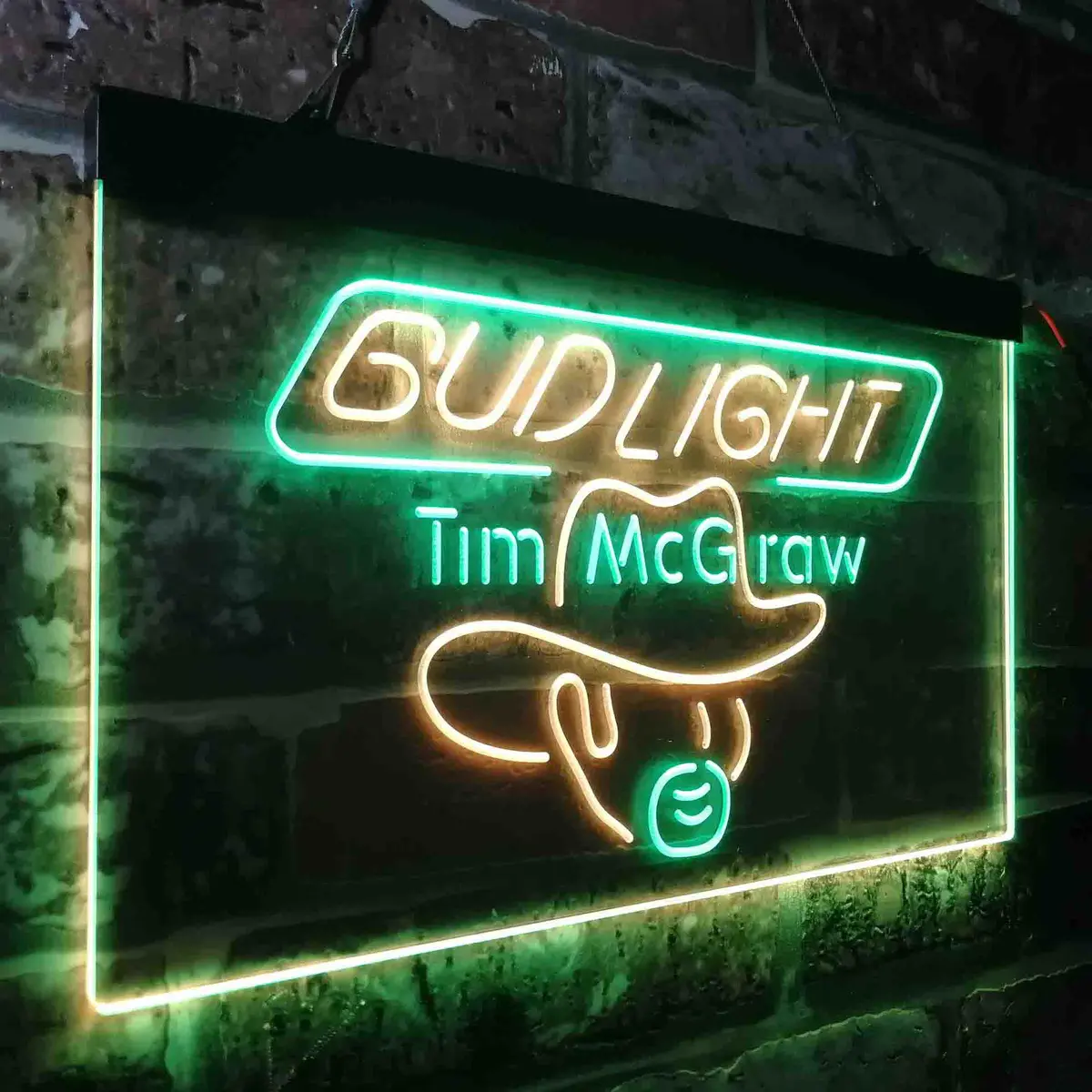 Bud Tim Mcgraw Beer Bar Neon-Like Led Sign 23