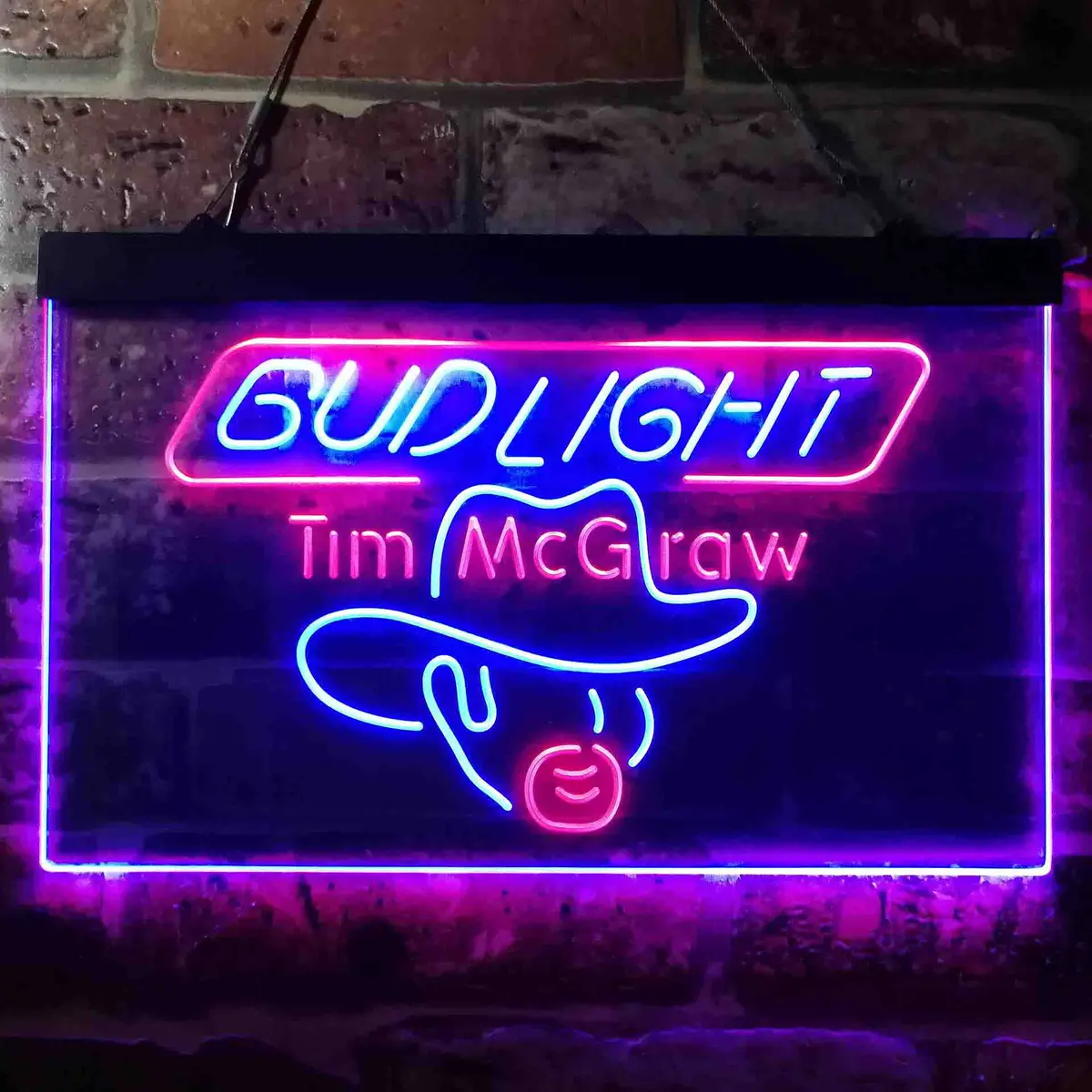 Bud Tim Mcgraw Beer Bar Neon-Like Led Sign 12