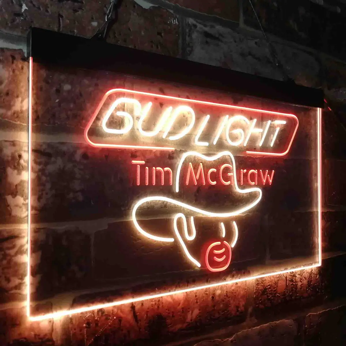 Bud Tim Mcgraw Beer Bar Neon-Like Led Sign 20