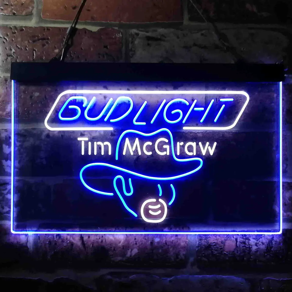 Bud Tim Mcgraw Beer Bar Neon-Like Led Sign 8