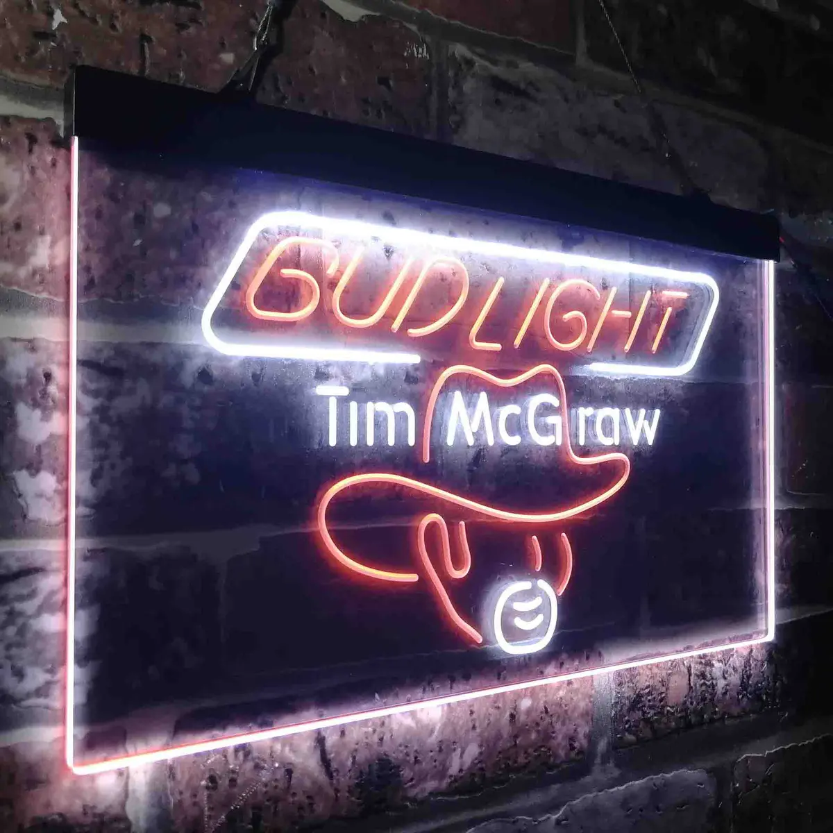 Bud Tim Mcgraw Beer Bar Neon-Like Led Sign 19