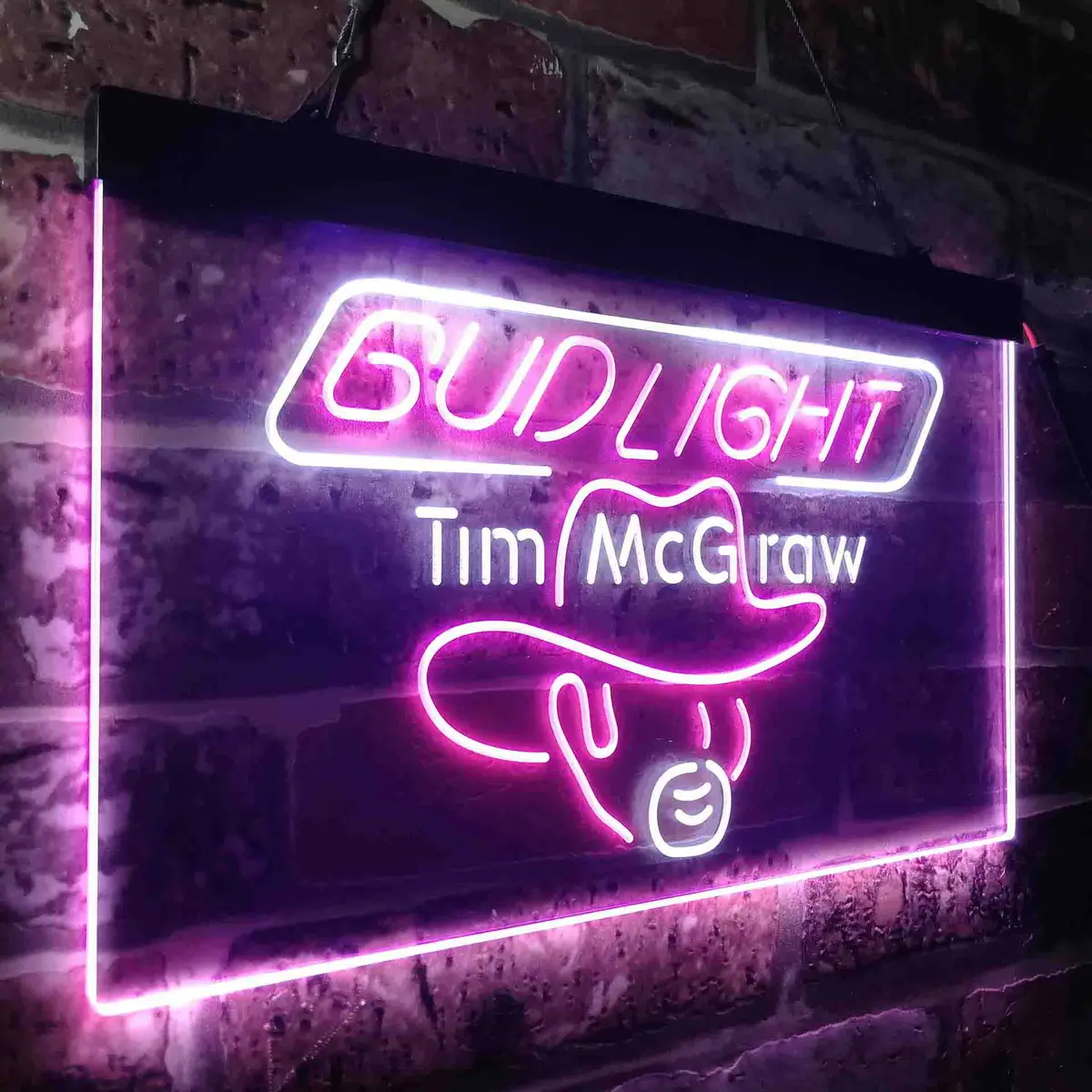 Bud Tim Mcgraw Beer Bar Neon-Like Led Sign 16