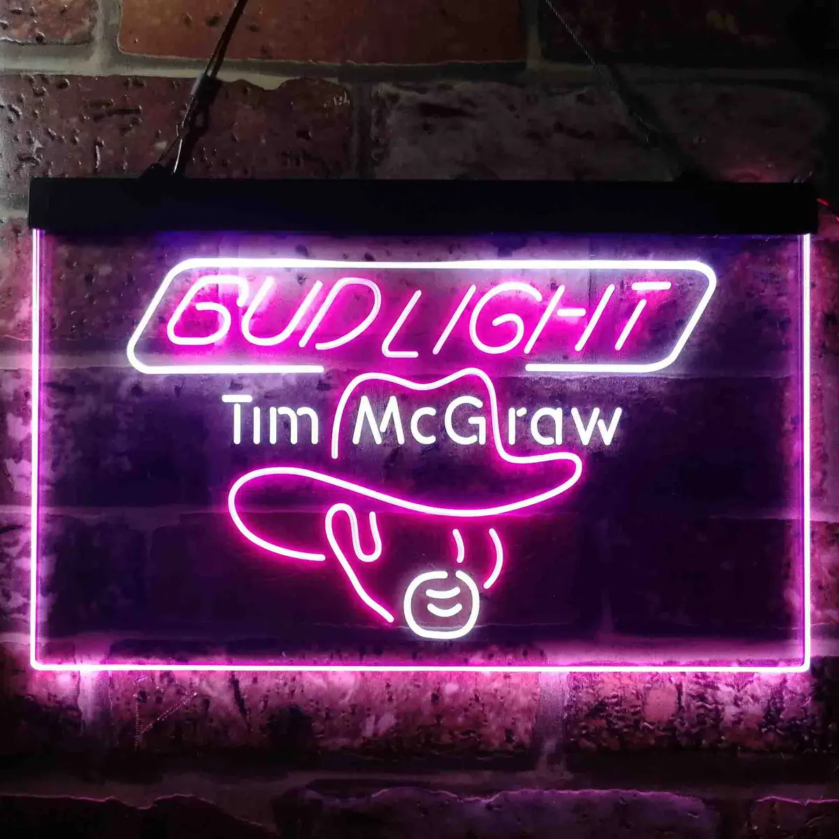 Bud Tim Mcgraw Beer Bar Neon-Like Led Sign 3