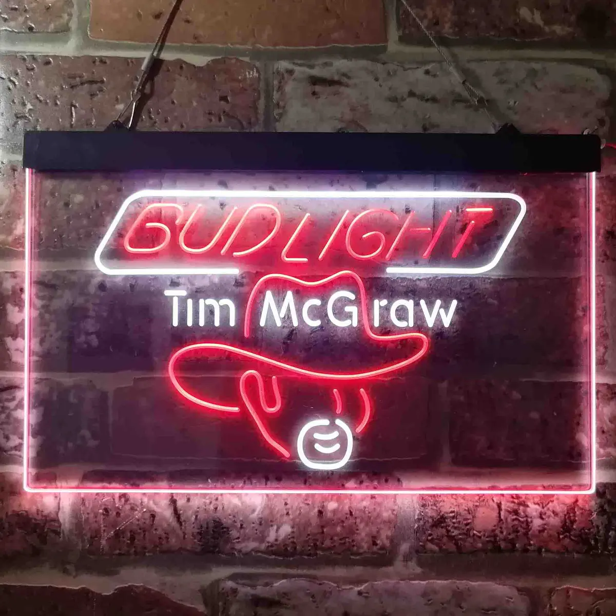 Bud Tim Mcgraw Beer Bar Neon-Like Led Sign 13
