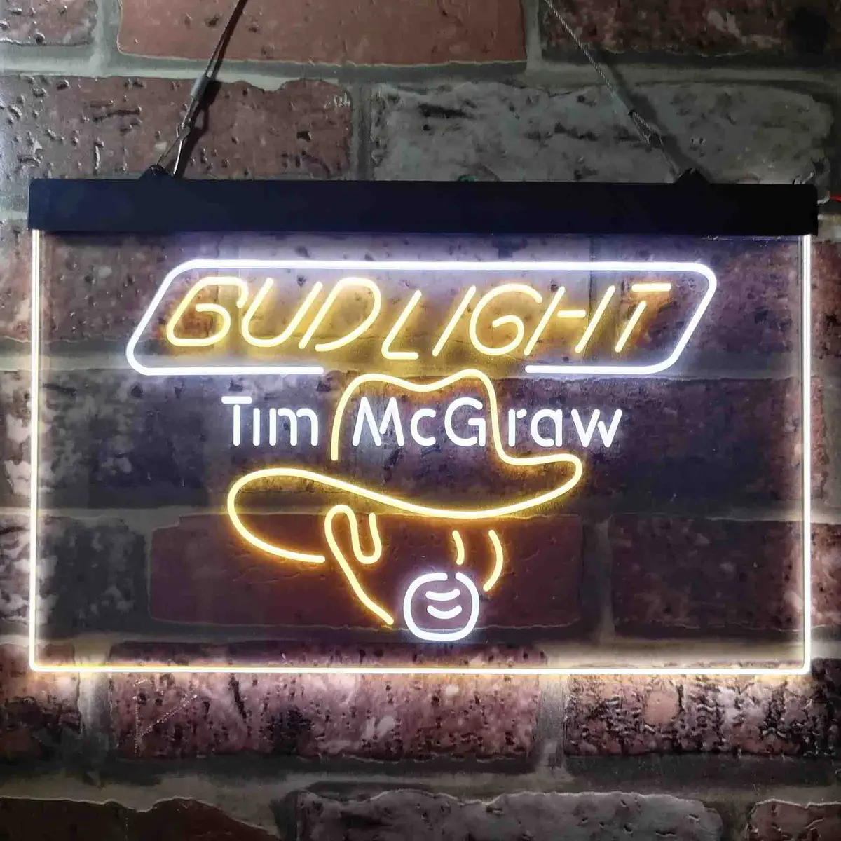 Bud Tim Mcgraw Beer Bar Neon-Like Led Sign 4