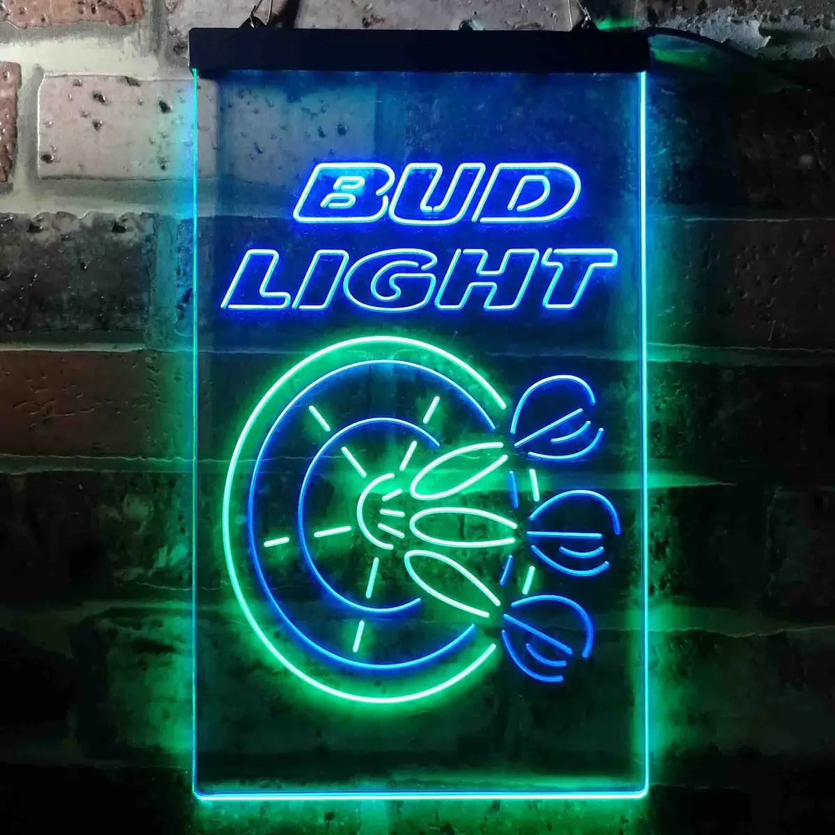 Bud Light Dart Bar Beer Home Bar Neon Light Led Sign 12