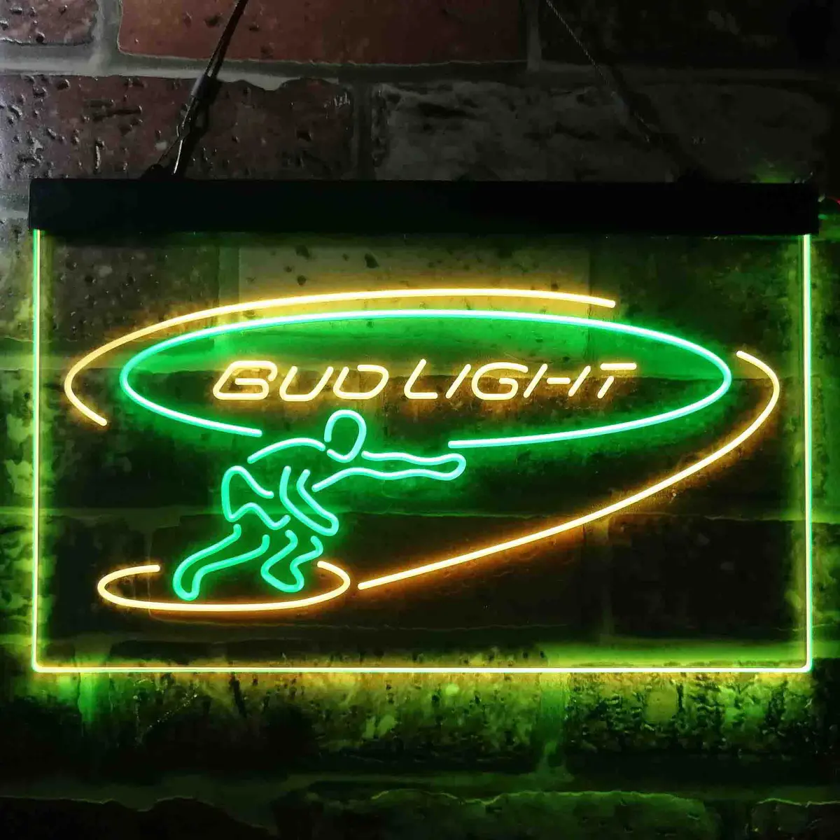 Bud Light Surf Snowboarder Neon-Like Led Sign 1