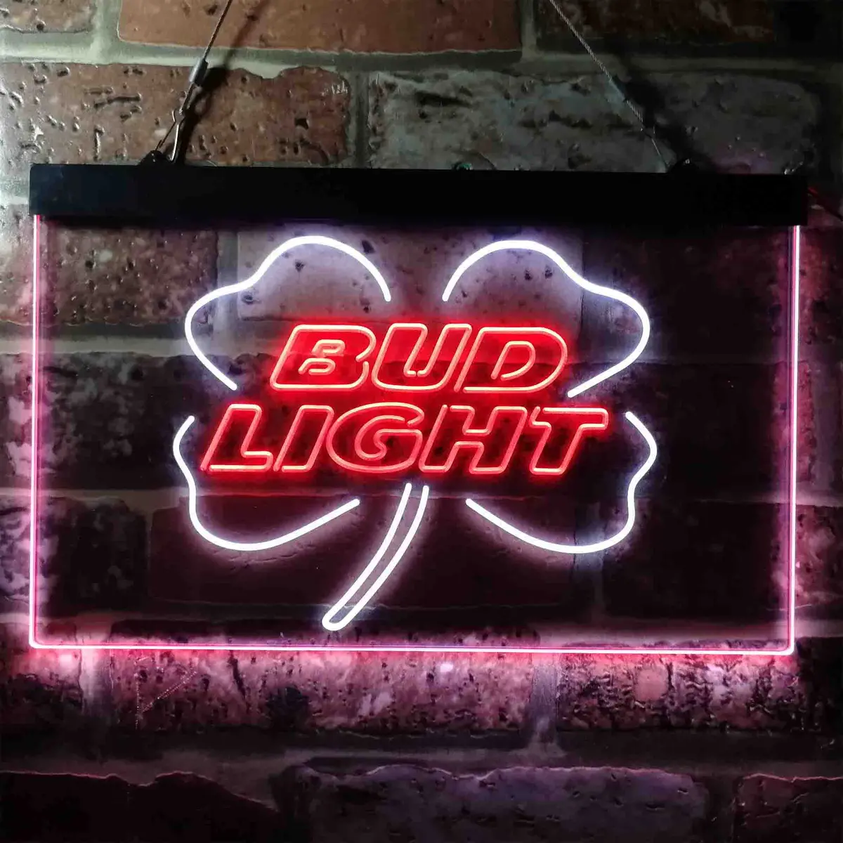 Bud Light Clover Bar Home Bar Neon Light Led Sign 1