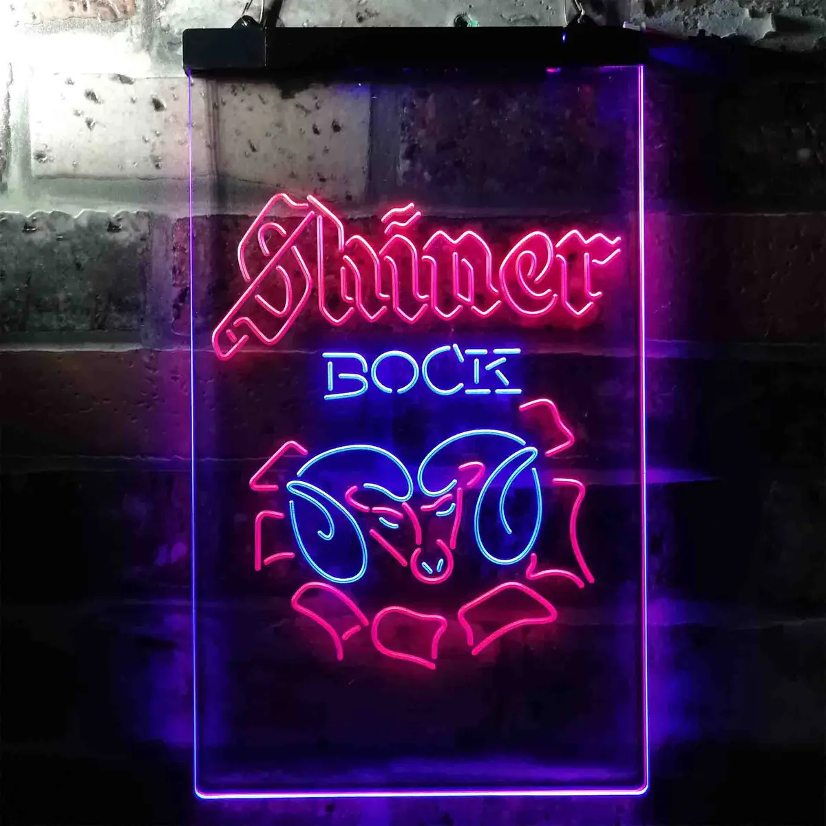 Shiner Bock Ram Beer Home Bar Neon Light Led Sign 1