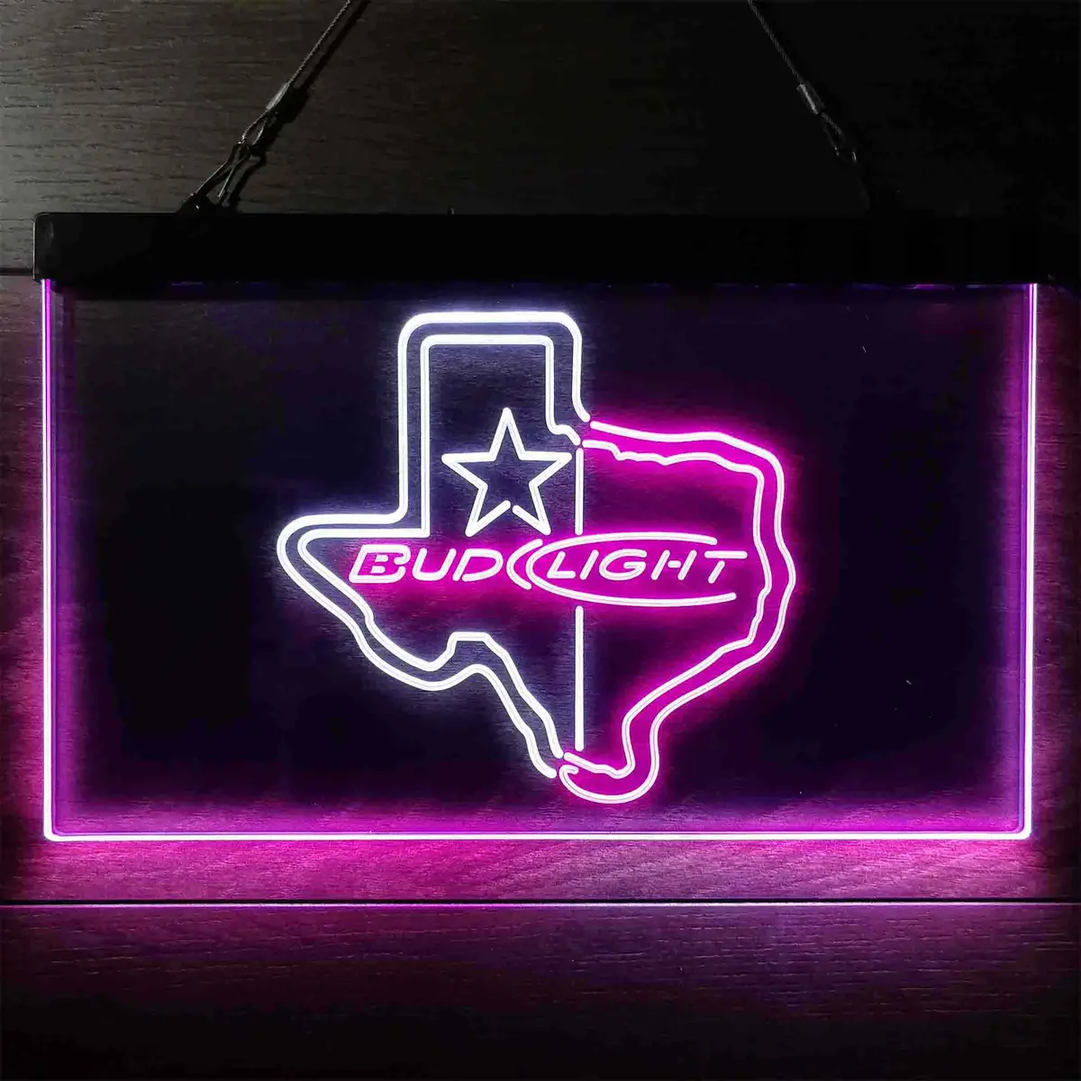 Bud Light Texas Star Home Bar Neon Light Led Sign 1