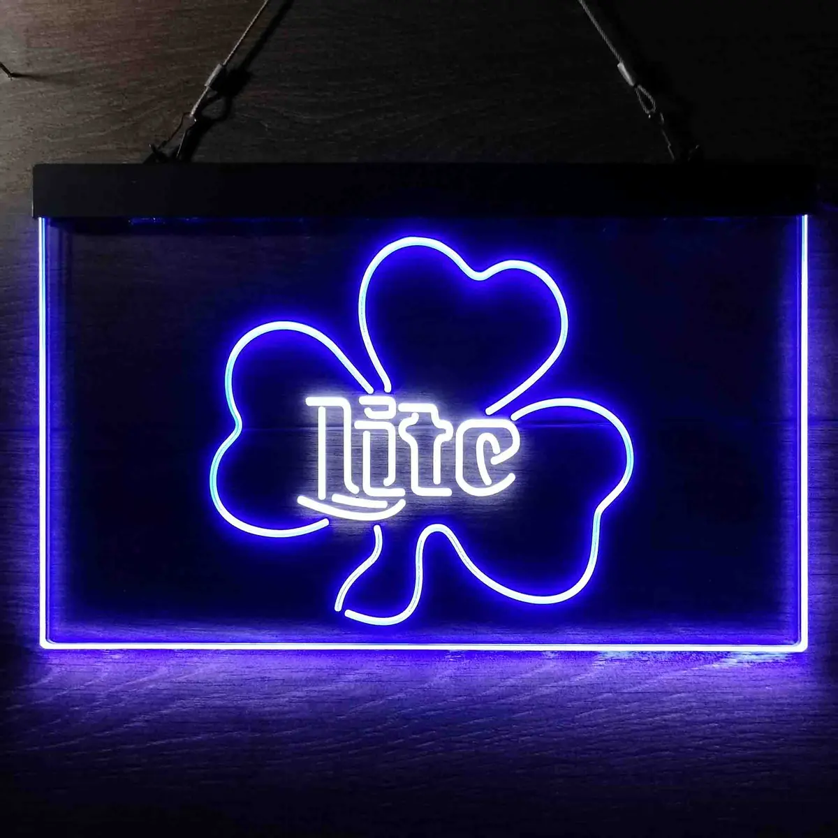 Miller Lite Shamrock Beer Neon-Like Led Sign 1