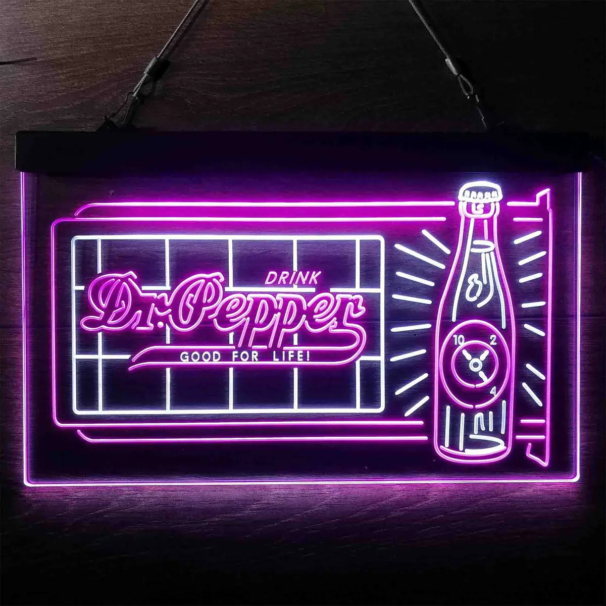 Dr. Pepper 10 2 4 Bottle Neon-Like Led Sign 3