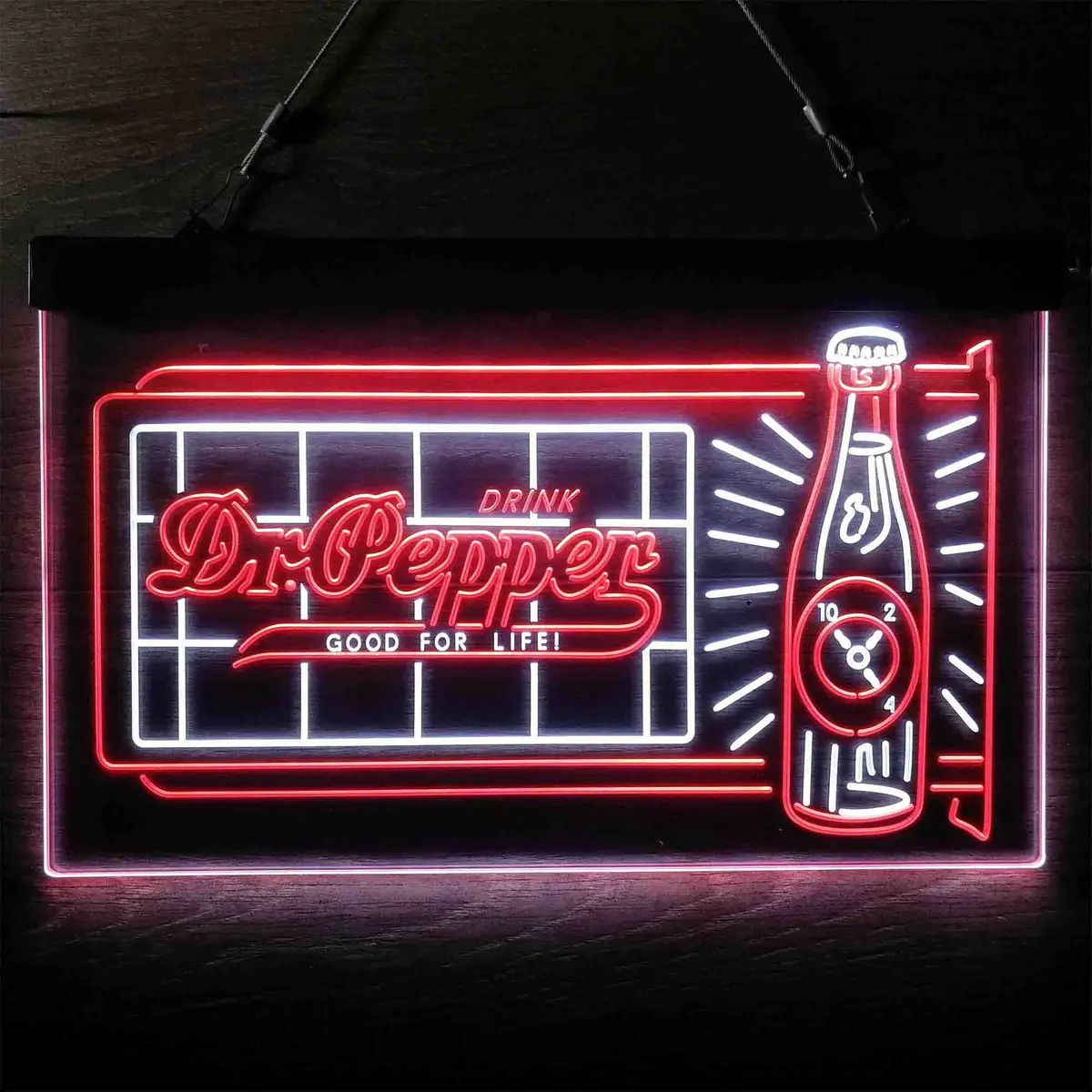 Dr. Pepper 10 2 4 Bottle Neon-Like Led Sign 1