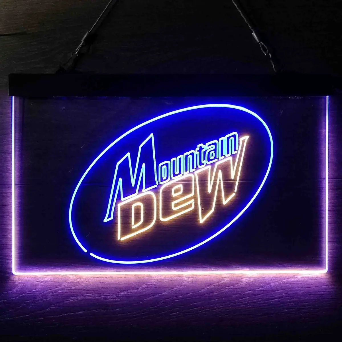 Vintage-Inspired Mountain Dew Classic Illuminated LED Wall Sign - Image 10