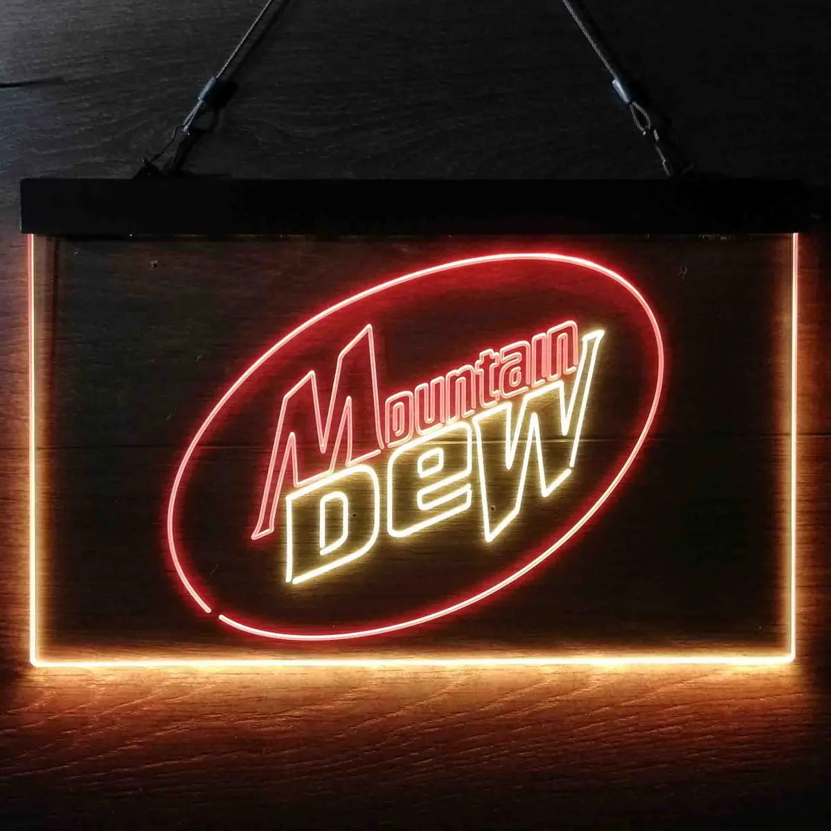 Vintage-Inspired Mountain Dew Classic Illuminated LED Wall Sign - Image 8