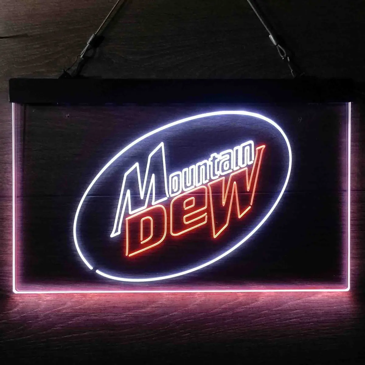 Vintage-Inspired Mountain Dew Classic Illuminated LED Wall Sign - Image 7