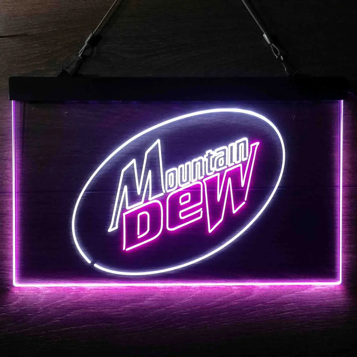 Vintage-Inspired Mountain Dew Classic Illuminated LED Wall Sign - Image 12