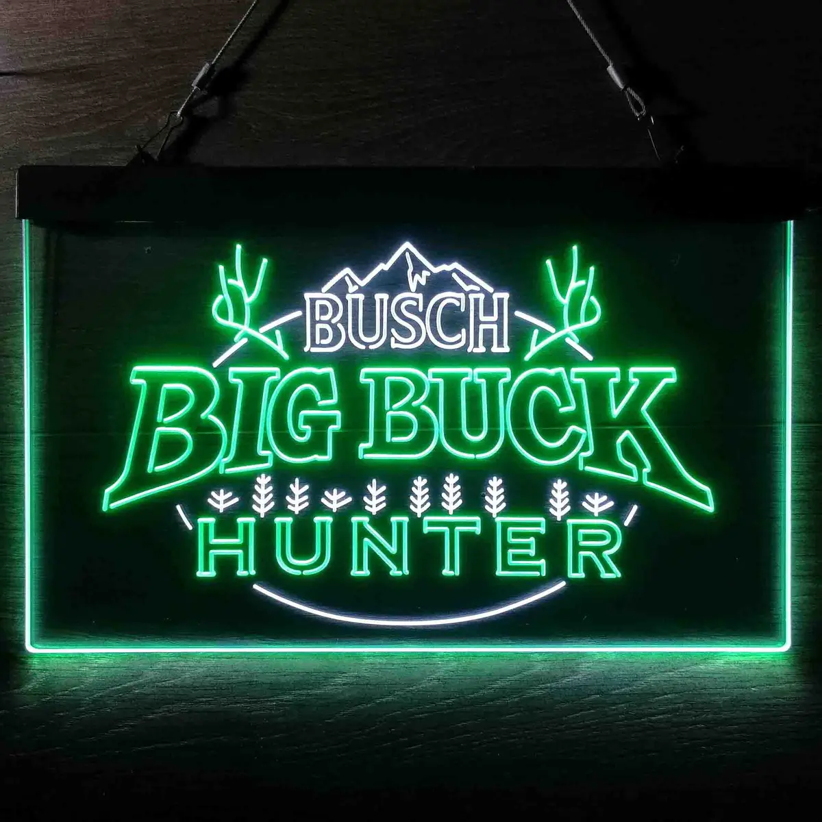 Busch Big Buck Deer Hunter Neon-Like Led Sign 1