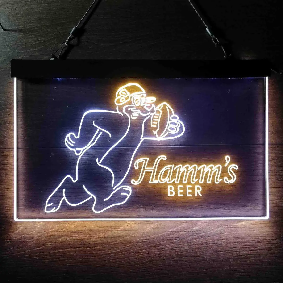 Hamm's Beer Bear Football Neon-Like Led Sign 1