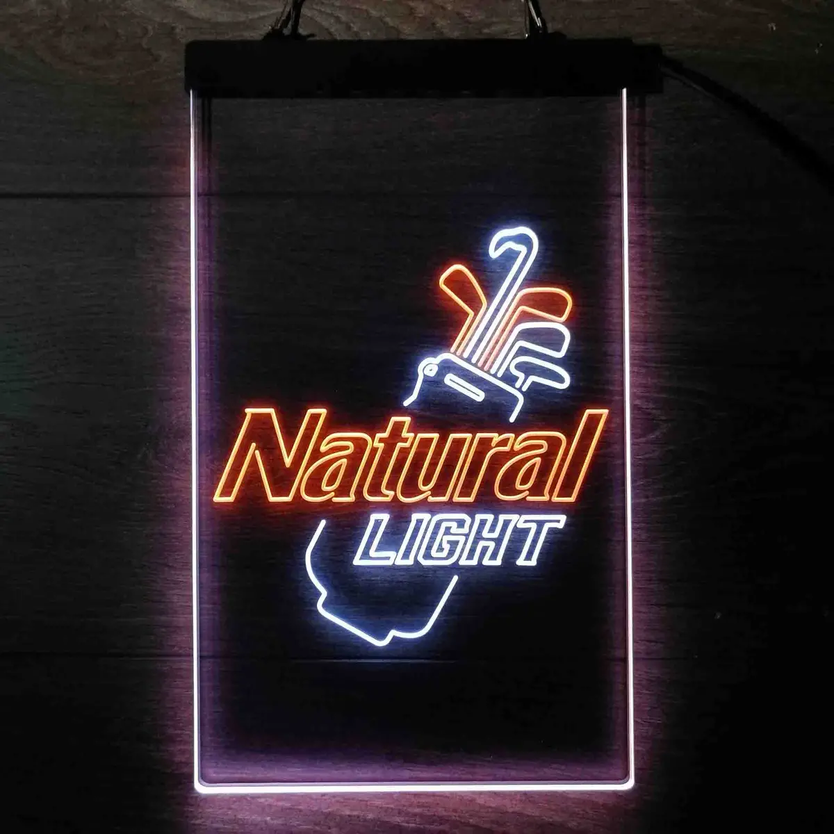 Natural Light Golf Bag Neon Led Sign 12