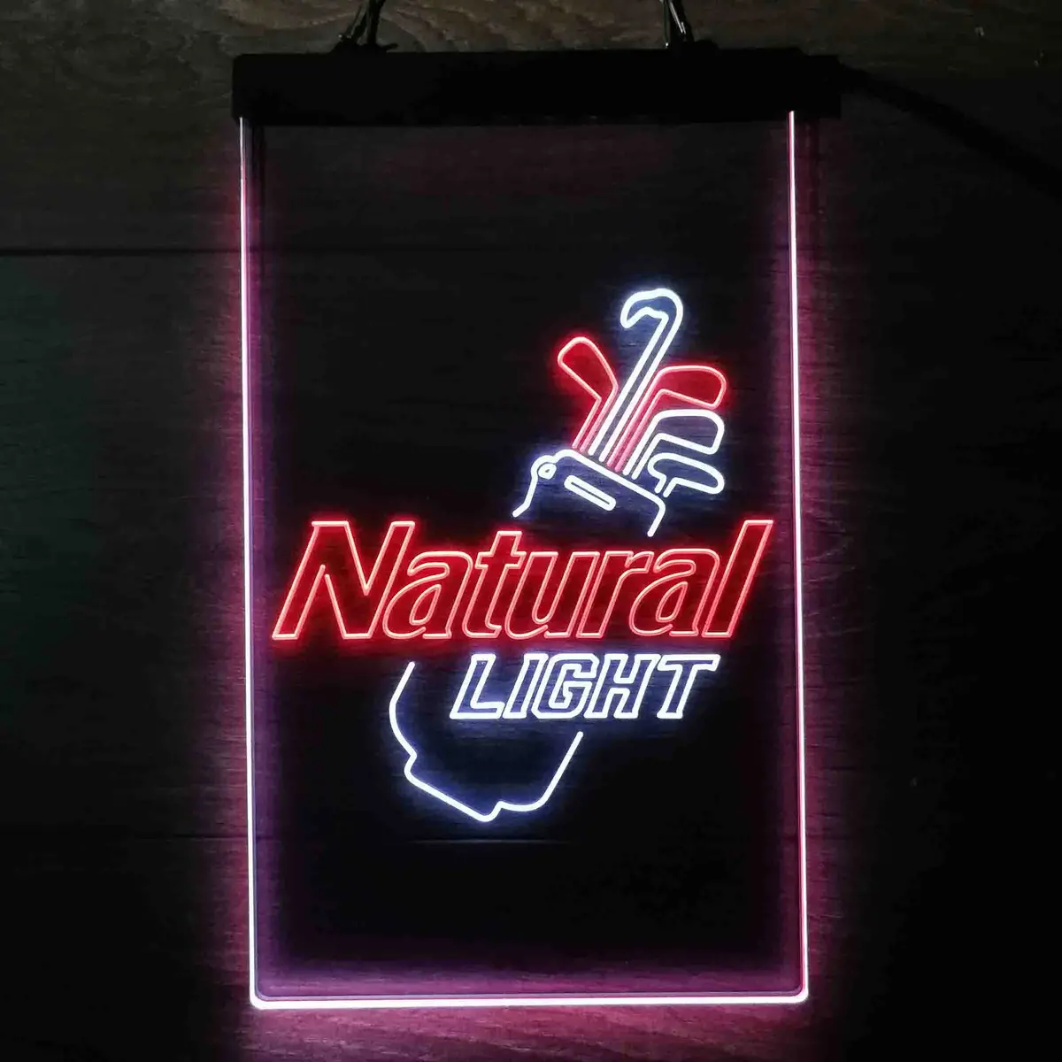 Natural Light Golf Bag Neon Led Sign 13