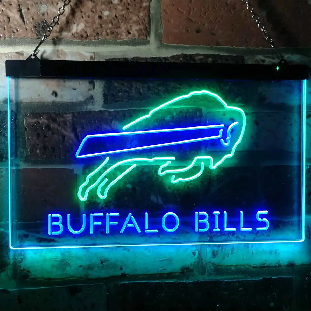 Buffalo Bills Dual-Color LED Neon Bar Sign - Image 12