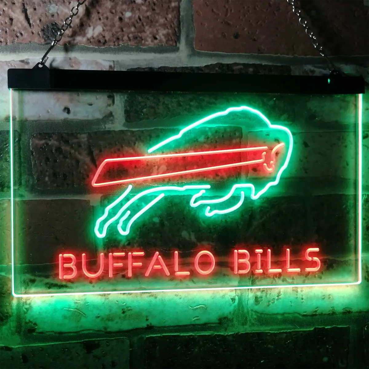Buffalo Bills Dual-Color LED Neon Bar Sign - Image 10