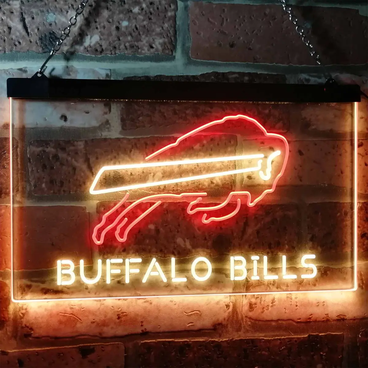 Buffalo Bills Dual-Color LED Neon Bar Sign - Image 13