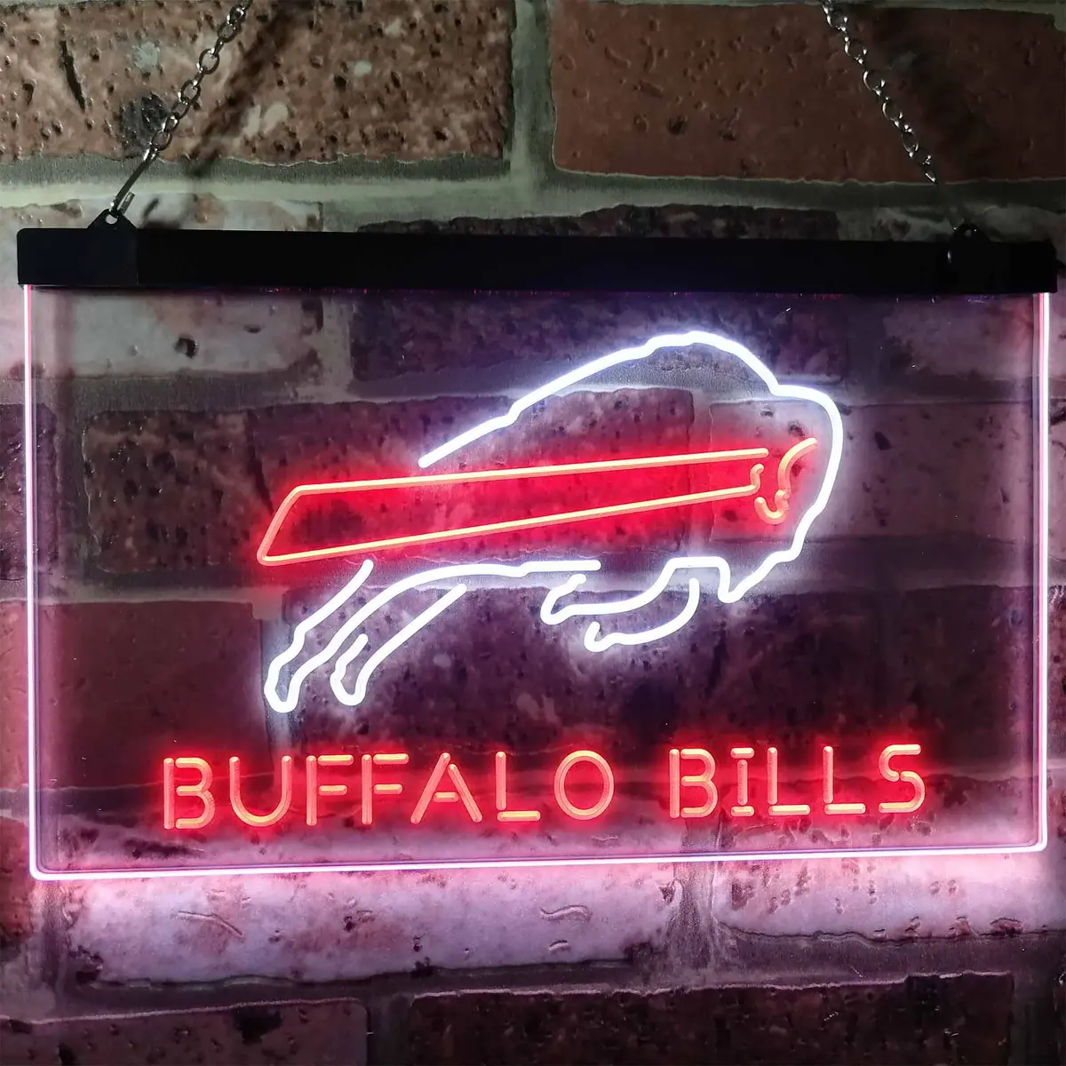 Buffalo Bills Dual-Color LED Neon Bar Sign - Image 9
