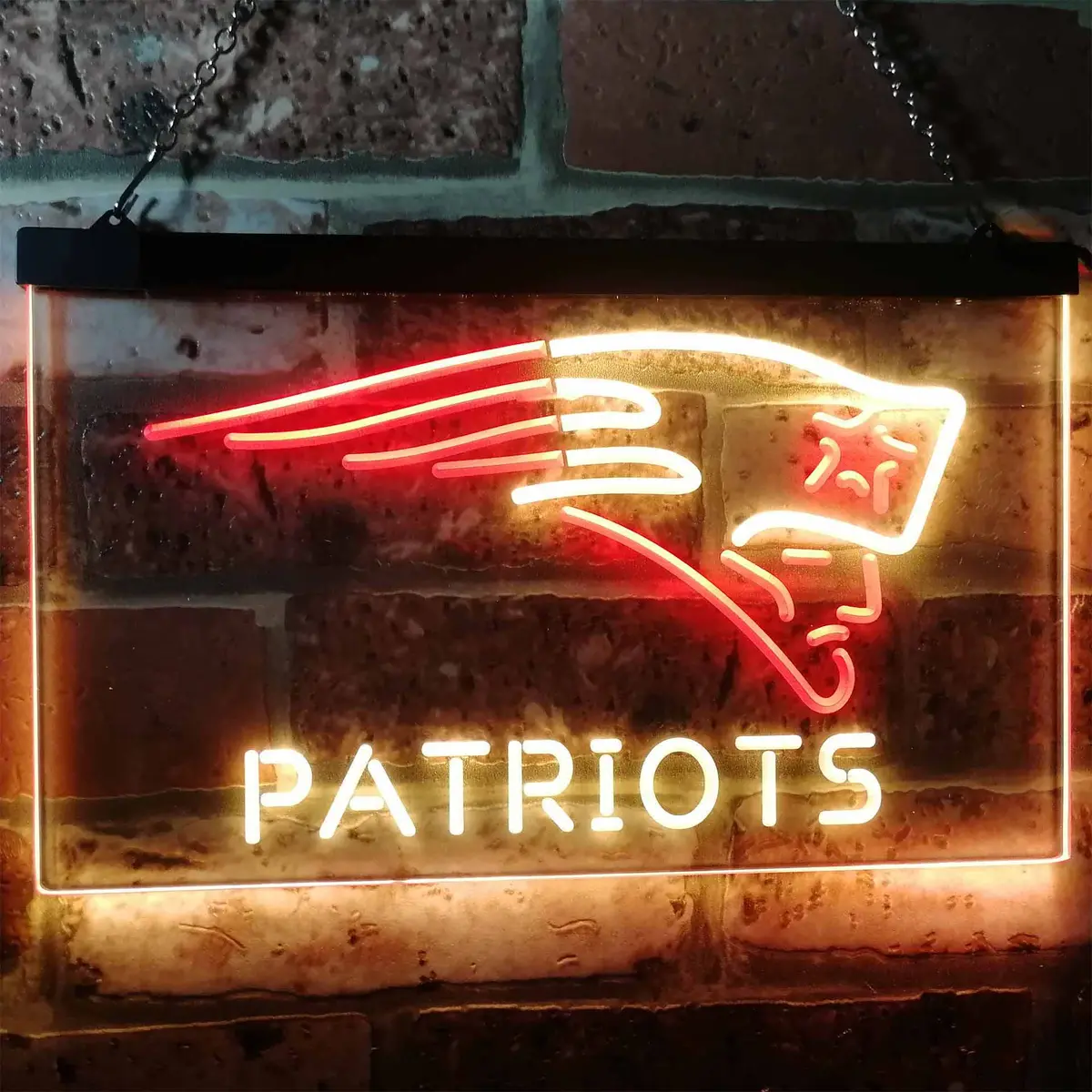 New England Patriots Dual-Color LED Neon Bar Sign - Image 10