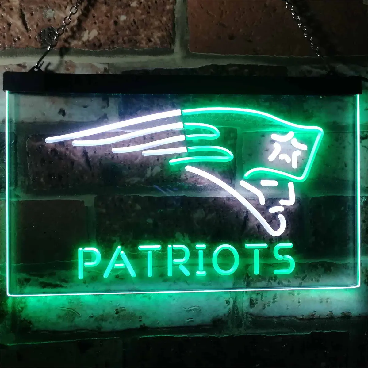 New England Patriots Dual-Color LED Neon Bar Sign - Image 13