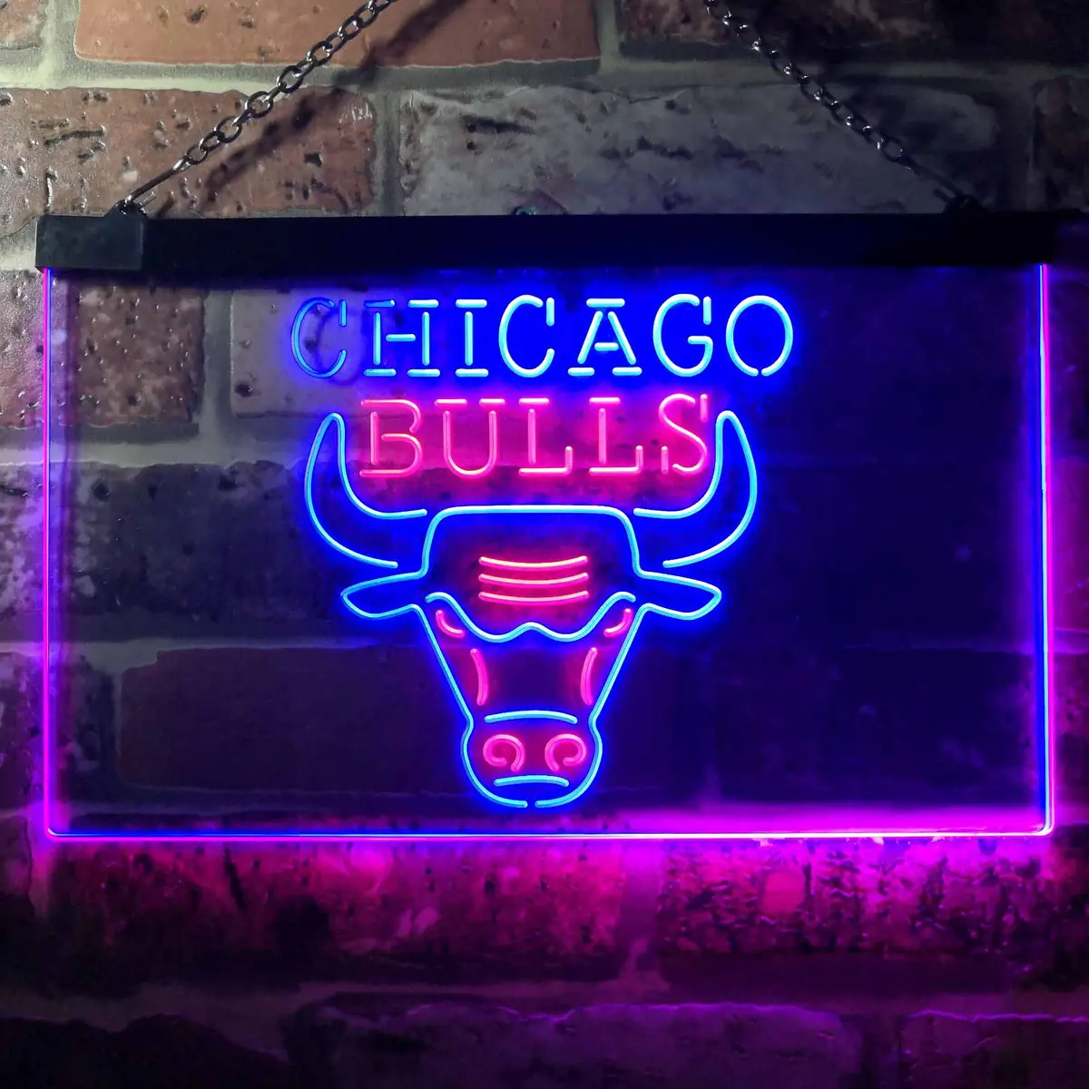 Chicago Bulls Logo Neon-Like Led Sign 9