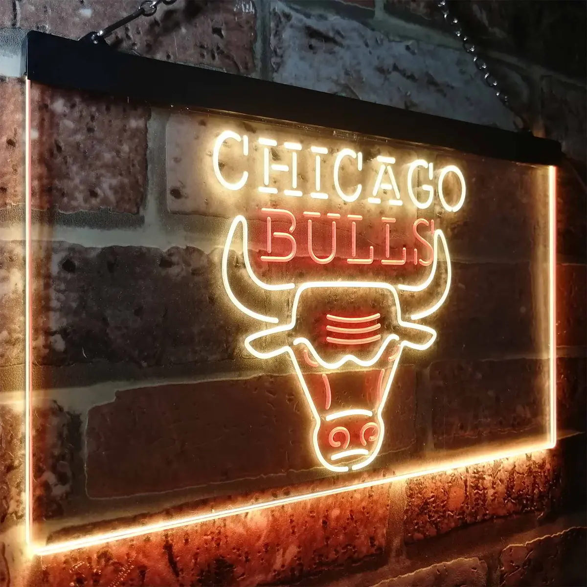 Chicago Bulls Logo Neon-Like Led Sign 16
