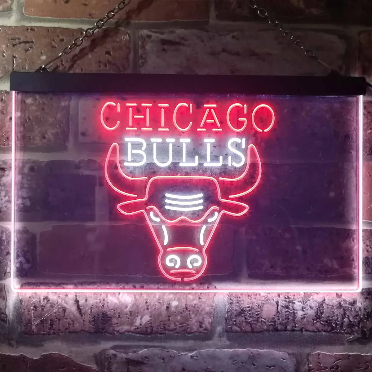 Chicago Bulls Logo Neon-Like Led Sign 1